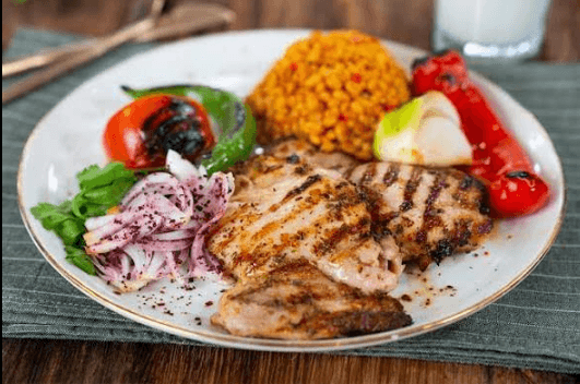 Grilled chicken steak
