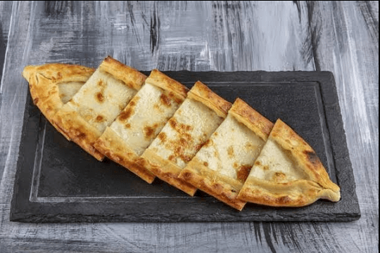 Cheese pide served hot